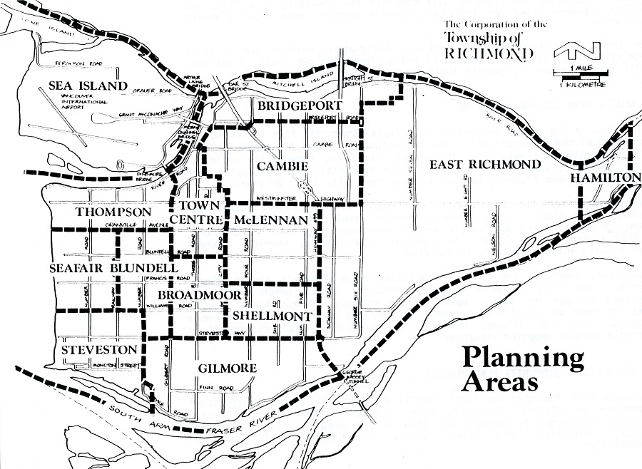 Planning Areas Prior to 1999 Reference Map